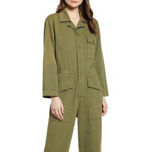 Current/Elliott The Richland Linen-Blend Jumpsuit